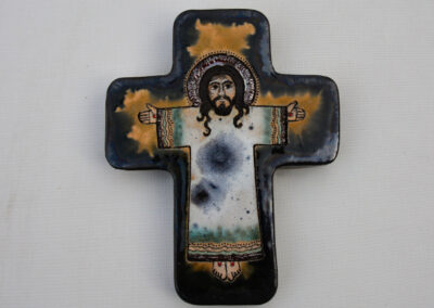 Krzyż Jezus Zmartwychwstały 3 14,5×12 cm